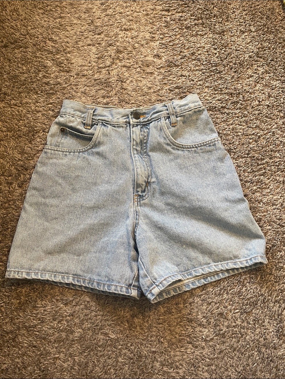 High-Rise Light Blue Denim Women's Jean Shorts